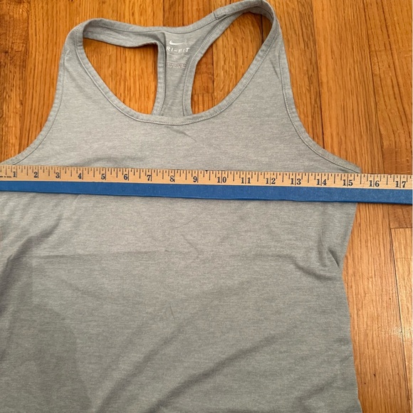 Nike Womens Shirt S : Small Gray Tank Top Sleeveless Dri-Fit Swoosh Logo(c3 - Picture 9 of 10